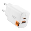 Ładowarka Sieciowa Spigen 20W 2-Porty USB-C + USB-A – Biała